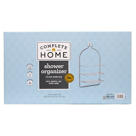 Complete Home Shower Organizer Silver