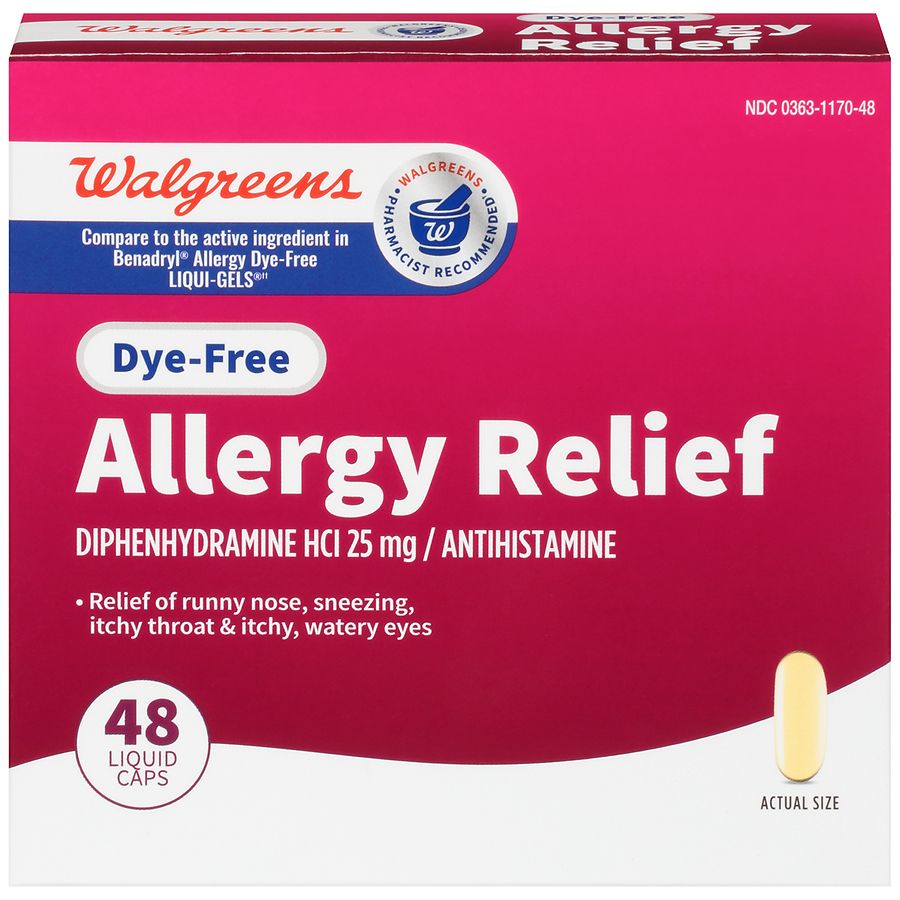 Walgreens Wal-Zyr Allergy Relief Liquid Caps Dye-Free | Walgreens