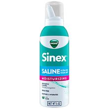 Vicks Sinex Saline Moisturizing Nasal Spray, with Aloe, Drug Free Ultra ...