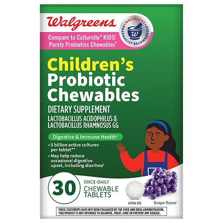 Walgreens Children's Probiotic Chewables Grape