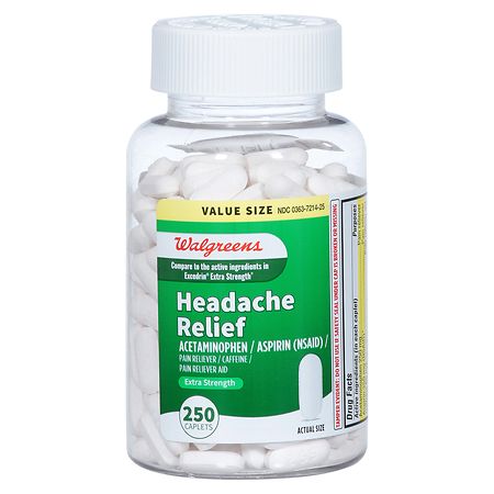 Walgreens Headache Relief Caplets Extra Strength