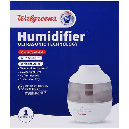Walgreens Humidifier Ultrasonic Technology 0.5 Gallon