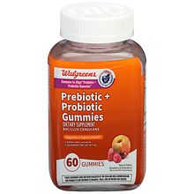 Walgreens Prebiotic + Probiotic Gummies Natural Peach, Strawberry ...