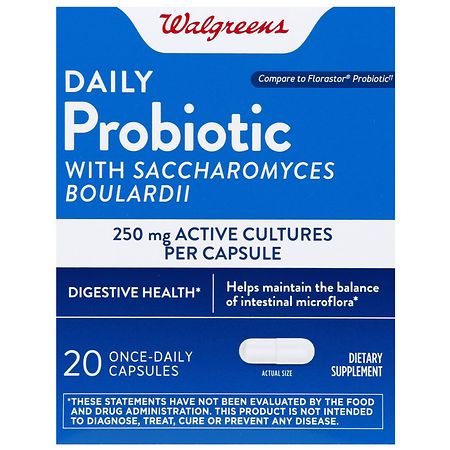 Walgreens Daily Probiotic with Saccharomyces Boulardii