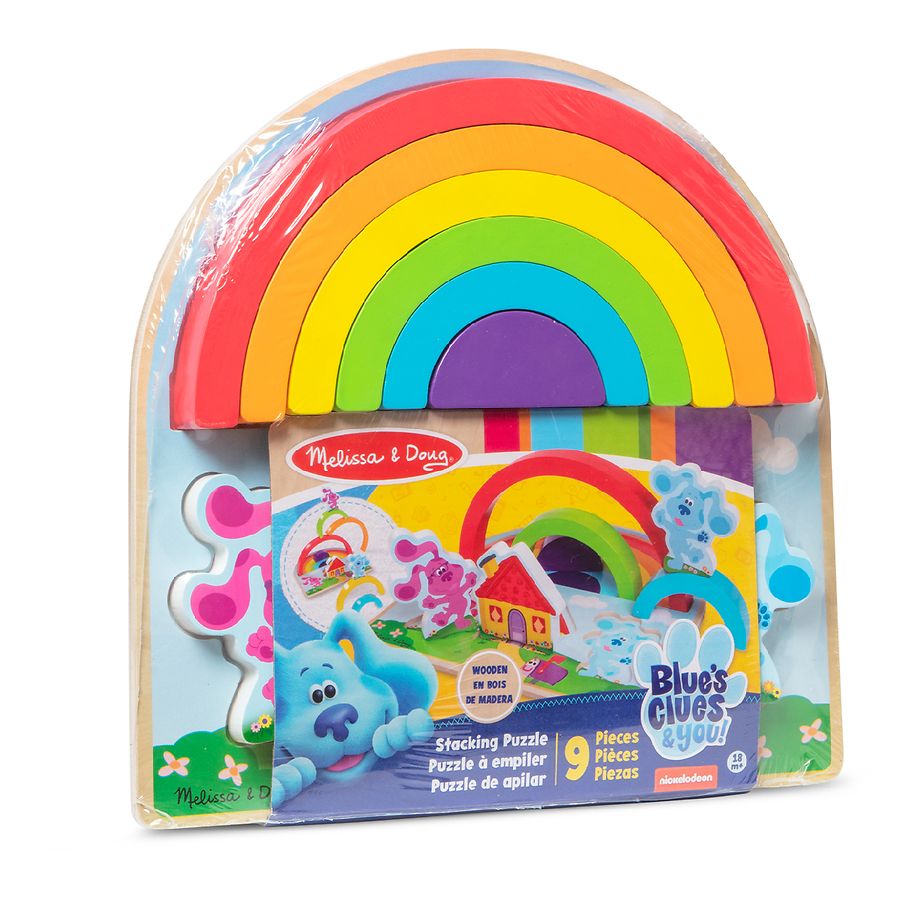 Photo 1 of Blue's Clues Rainbow Stacker Puzzle ** MINOR SCRATCH **