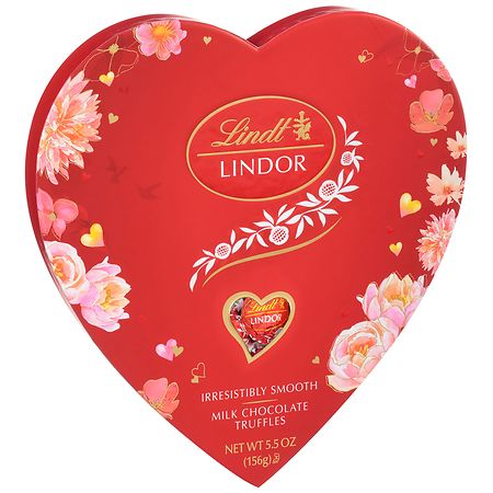 Lindor Heart Shaped Truffles Box Milk Chocolate