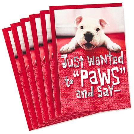 Hallmark Pack of Valentines Day Cards for Kids (Puppy Paws)