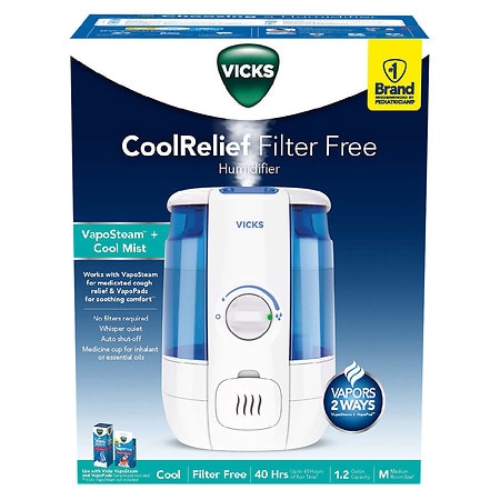 Helen Of Troy Vicks CoolRelief Cool Mist Humidifier in White
