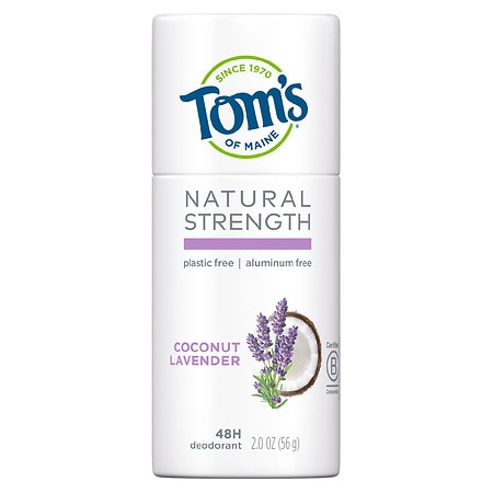 Tom s of Maine Natural Strength Deodorant  Coconut Lavender  2.0 Oz.