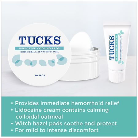 Tucks® Multi-Care Lidocaine Cream and Witch Hazel Pads Hemorrhoid Relief  Kit, 1 ct - Kroger