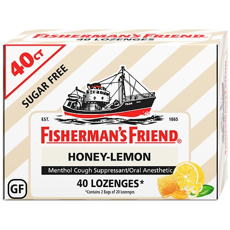 Fisherman's Friend Lozenges Candy Relief Cough Sore Throat Sugar Free  1Box(24Pc)