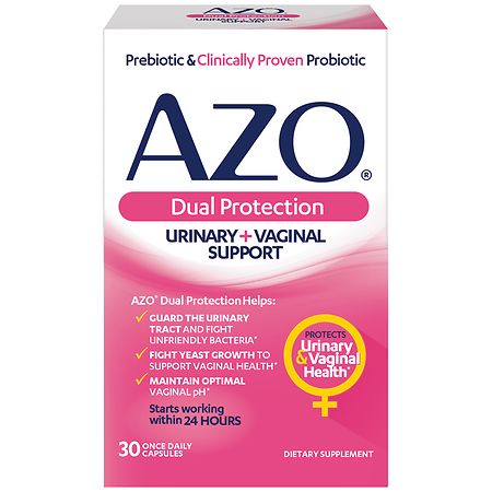 AZO Dual Protection Urinary + Vaginal Support Capsules