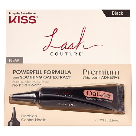 Kiss Lash Couture Premium Oat Strip Lash Adhesive Black
