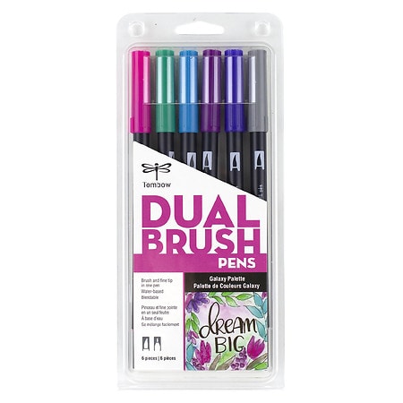 Tombow Dual Brush Pen Art Markers Galaxy