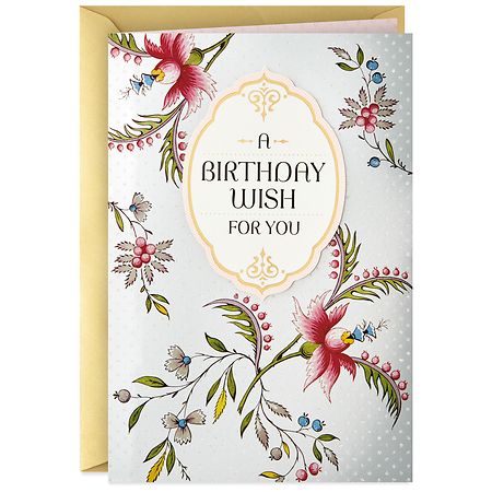 Hallmark Birthday Card for Mom (Pink and Gold Cake) 