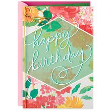 Hallmark Birthday Card (Floral One-of-a-Kind Wonderful) E73 | Walgreens