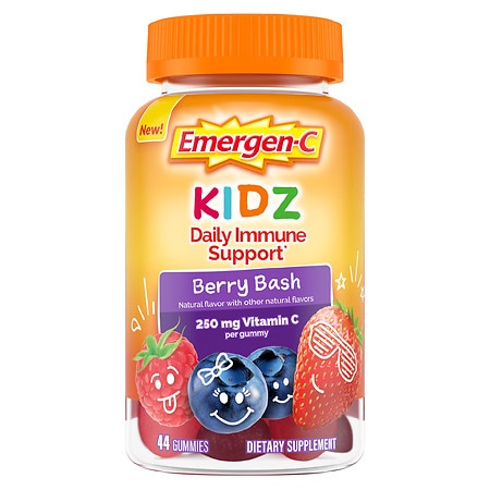 Emergen-C Kids Daily Immune Support Supplement Gummies Berry Bash