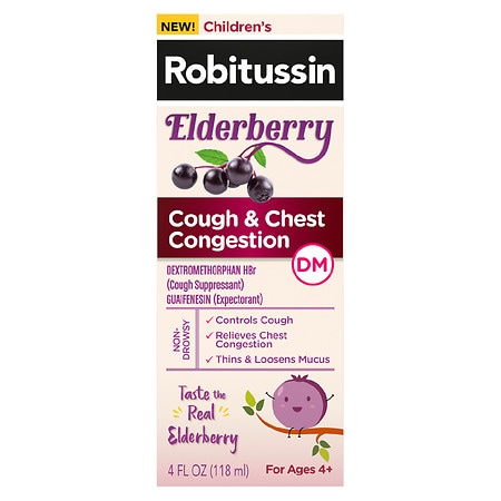 Robitussin Children's Cough Medicine Elderberry