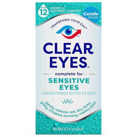 UPC 678112000425 product image for Clear Eyes Sensitive Eyes, Gentle Relief - 0.5 fl oz | upcitemdb.com