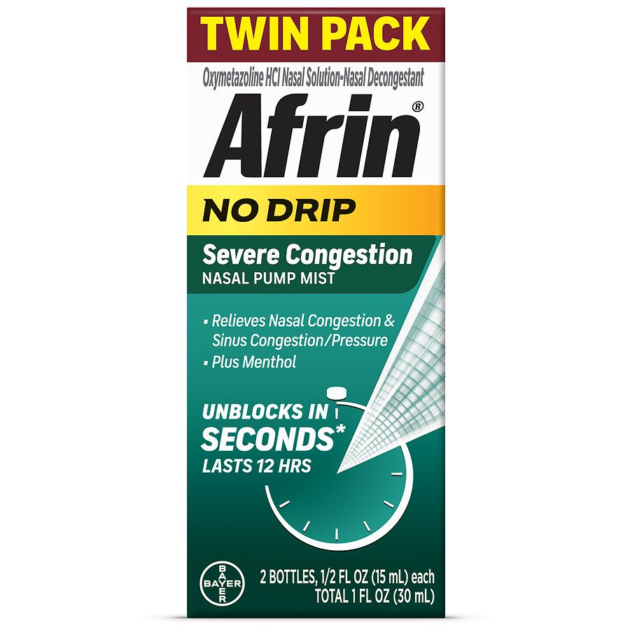 Afrin No Drip 12 Hour Nasal Spray Relief
