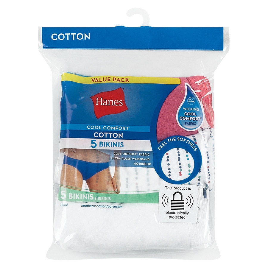 Hanes Women's Bikini Panties Pack, Soft Cotton Underwear