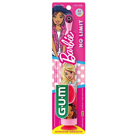 G-U-M Barbie Kids Power Electric Toothbrush, Assorted Styles