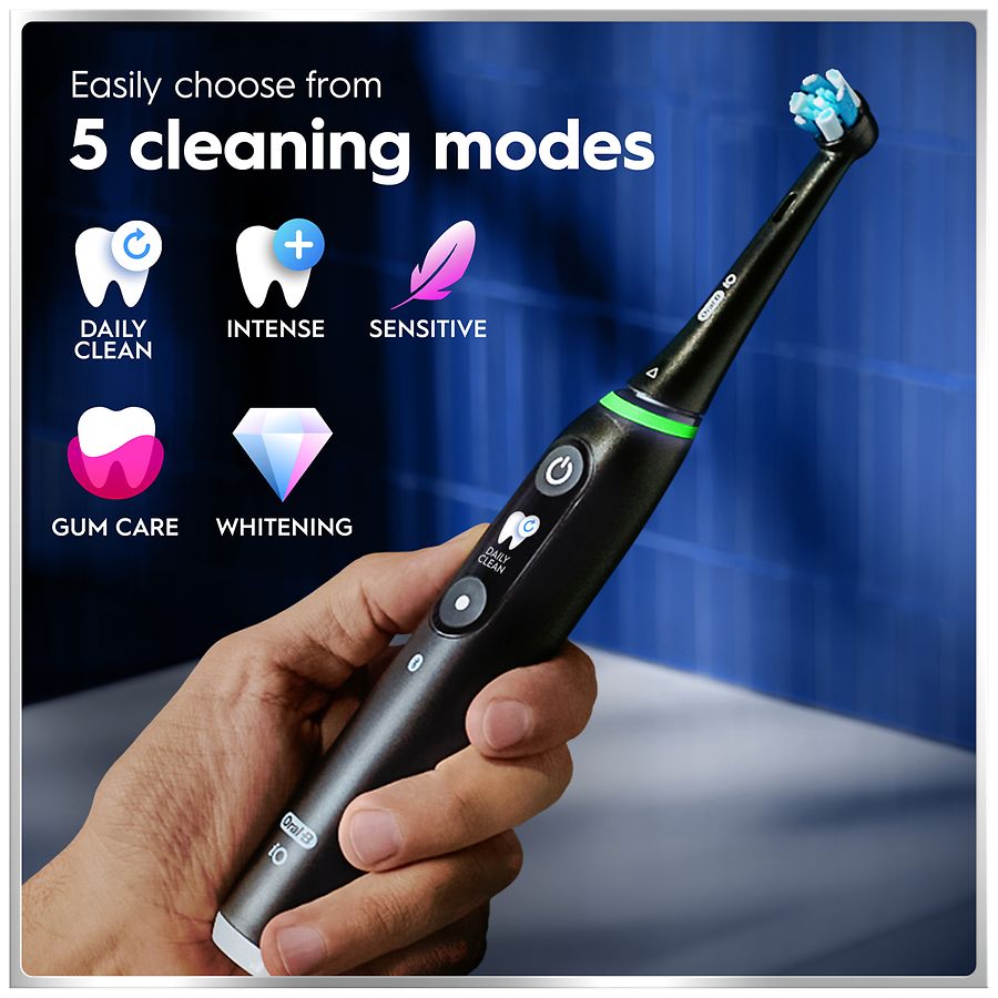Oral-B Rechargeable Electric Toothbrush, iO6 Connected Coach Black