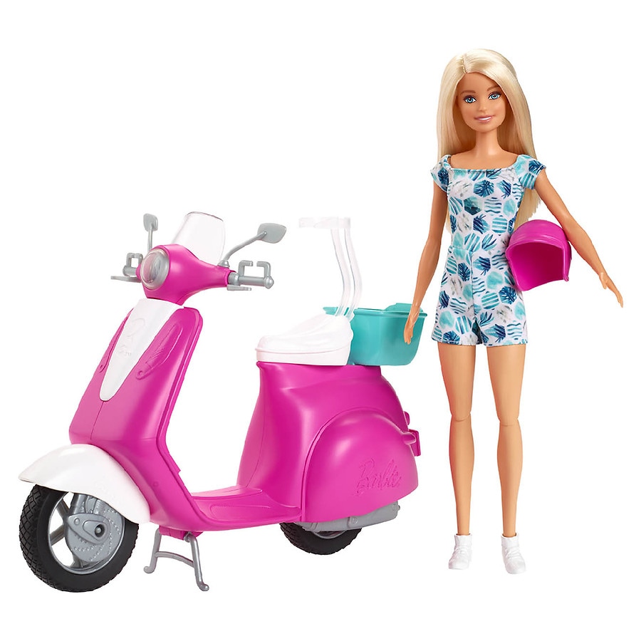 Fascineren Tijdreeksen slaap Barbie Doll with Scooter | Walgreens