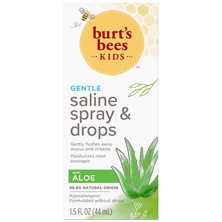Burt's Bees Kids Saline Spray & Drops, Hypoallergenic, Moisturizing
