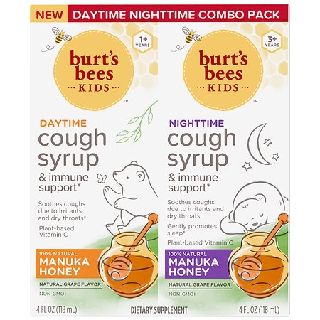 Burt's Bees Kids Day/ Night Combo Pack Cough Syrup