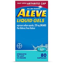 Aleve Pain Relief, Naproxen Sodium, Easy Open Arthritis Cap | Walgreens