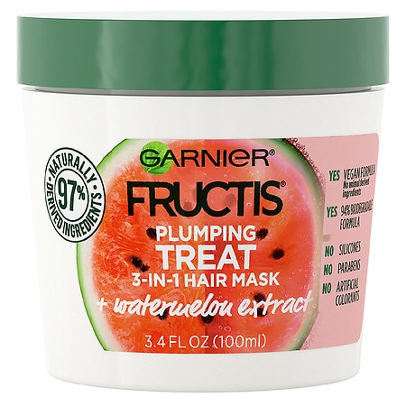Garnier Plumping Treat Hair Mask, for Fine Watermelon | Walgreens