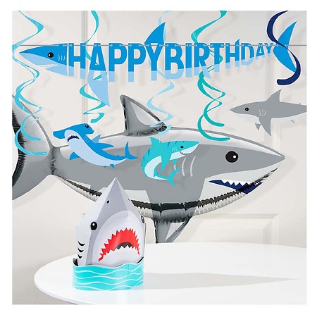 Creative Converting Shark Party Decor Kit