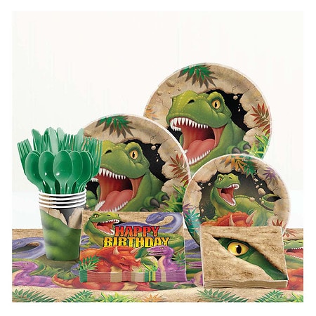Dinosaur Birthday Decorations Party Supplies Set for Kid with