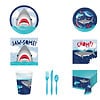 Creative Converting Shark Splash Teller - 8 Stück, 23 Cm, Perfekt Für Kindergeburtstage Mit Meeres-Motiv