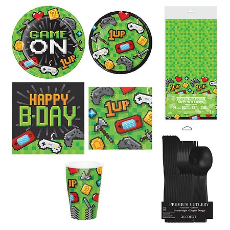 Creative Converting Disposable Birthday Party Supplies Kit for 8