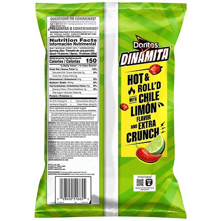 Doritos Rolled Flavored Tortilla Chips Chile Limon