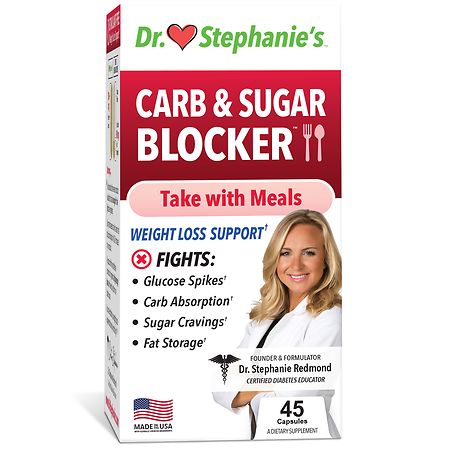 Diabetes Doctor Dr. Stephanie's Carb & Sugar Blocker Weight Loss Program Capsules