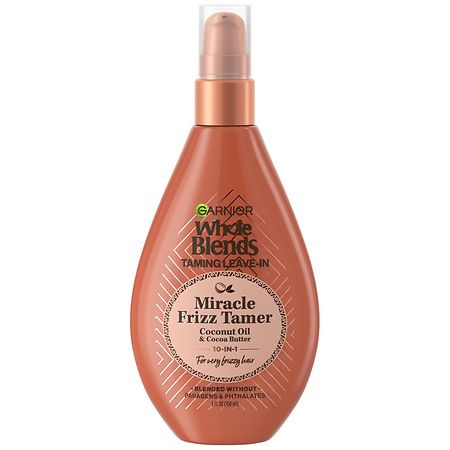 Garnier Whole Blends Miracle Frizz Tamer 10-in-1 Coconut Leave-In Treatment