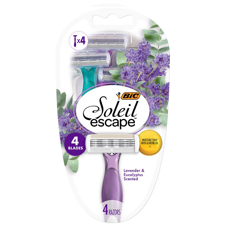 BIC Soleil Escape, Women's Disposable Razors Lavender & Eucalyptus