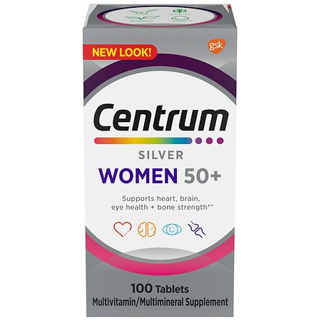 Centrum Silver Women 50+, Multivitamin & Multimineral Supplements Tablets