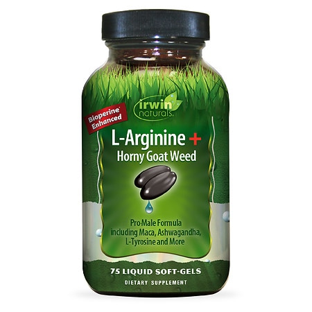 Irwin Naturals L-Arginine + Horny Goat Weed Soft-Gels