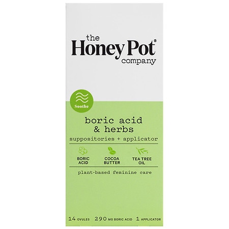 The Honey Pot Boric Acid + Herbs Suppositories