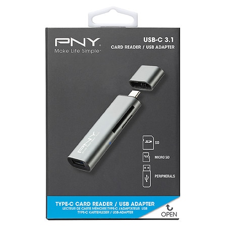 PNY USB 3.1 Gen 1 Type-C USB Adapter/Card Reader |