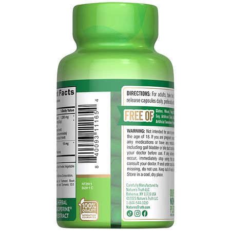 Nature's Truth Standardized Turmeric Curcumin Complex + BioPerine