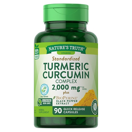 Nature's Truth Turmeric Curcumin 2000 mg Complex plus BioPerine Black Pepper Extract