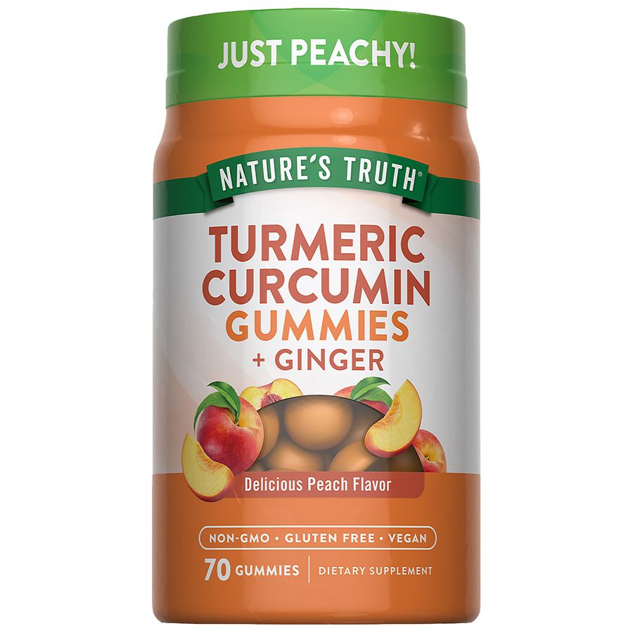 Nature's Truth Turmeric Curcumin Gummies and Ginger Delicious Peach Walgreens
