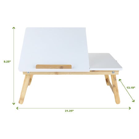 Mind Reader Adjustable Lap Desk with Storage, Portable Laptop