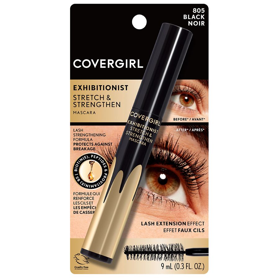 CoverGirl Exhibitionist Stretch & Strengthen Mascara, 805 Black