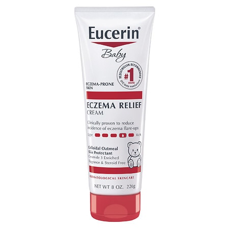 Eucerin Baby Eczema Relief Body Cream  Fragrance Free Baby Eczema Cream  8 Oz Tube